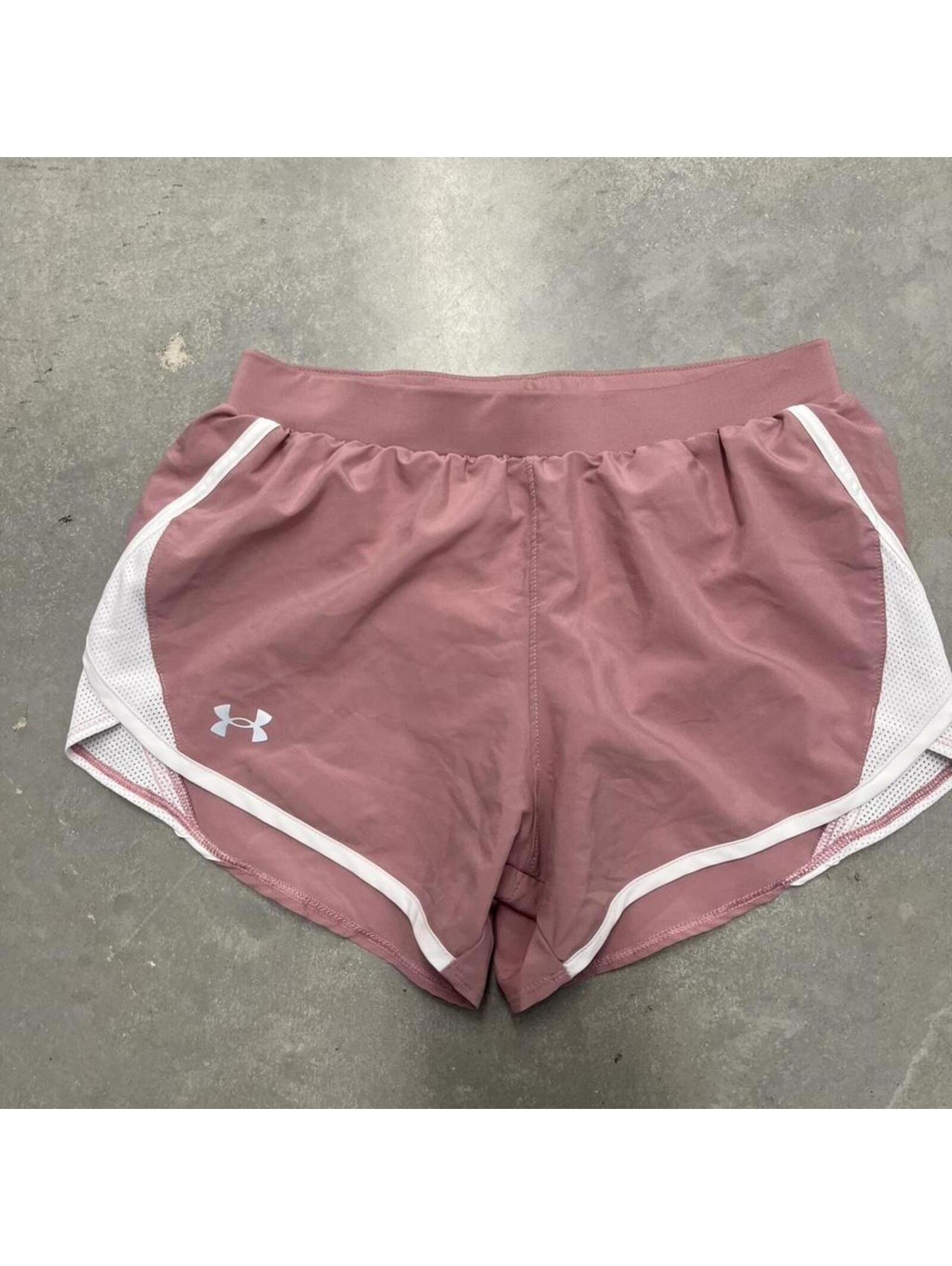 Y2k Under Armour Womens Pink Heatgear Running Shorts Xs Athletic Activewear